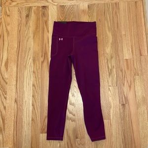 Under Armour Purple Fitted High Rise Ankle Legging